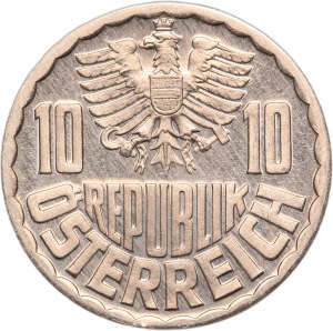 Austria 10 Groschen 1968 Rare