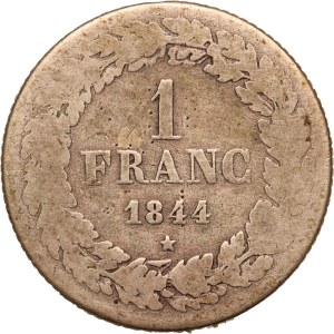 Belgium 1 Franc 1844 Silver