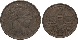 Belgium Lot of 2 Coins 1943