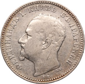 Bulgaria 1 Lev 1891 KB Silver