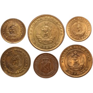 Bulgaria Lot of 6 Coins 1912-1974