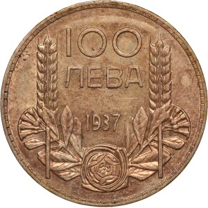 Bulgaria 100 Leva 1937 Silver