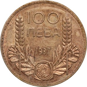 Bulgaria 100 Leva 1937 Silver