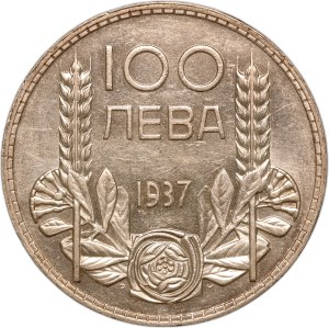 Bulgaria 100 Leva 1937 Silver