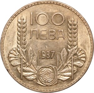 Bulgaria 100 Leva 1937 Silver