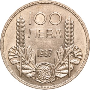 Bulgaria 100 Leva 1937 Silver