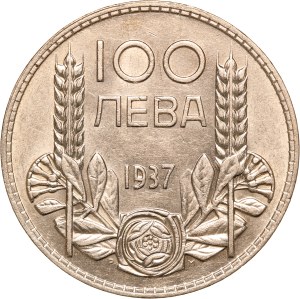 Bulgaria 100 Leva 1937 Silver