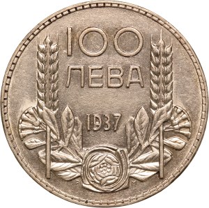 Bulgaria 100 Leva 1937 Silver