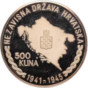 Croatia 500 Kuna 1989 Rare Silver