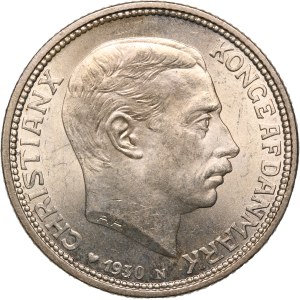Denmark 2 Kroner 1930 N Silver