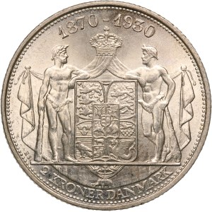 Denmark 2 Kroner 1930 N Silver