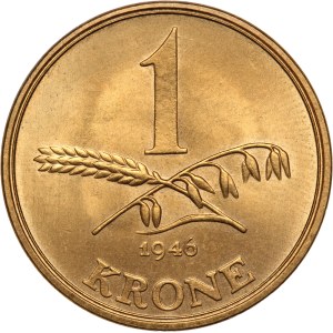 Denmark 1 Krone 1946 NS