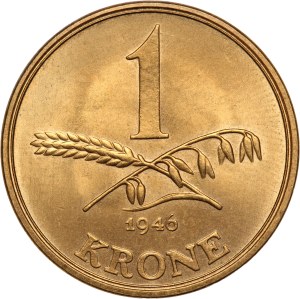 Denmark 1 Krone 1946 NS