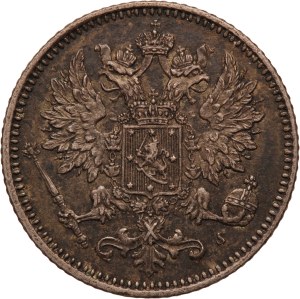 Finland 25 Pennia 1875 S Silver