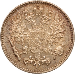 Finland 50 Pennia 1908 L Silver