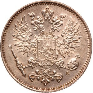 Finland 50 Pennia 1911 L Silver