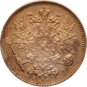 Finland 50 Pennia 1914 S Silver