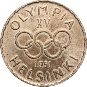 Finland 500 Markkaa 1951 H Rare Silver