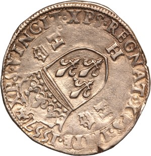 France 1 Teston 1557 H Silver