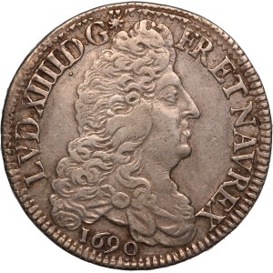 France 1/2 Ecu 1690 A Silver