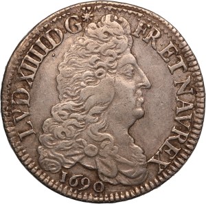 France 1/2 Ecu 1690 A Silver