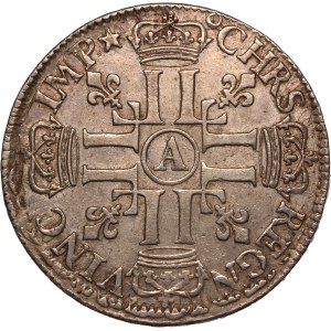 France 1/2 Ecu 1690 A Silver