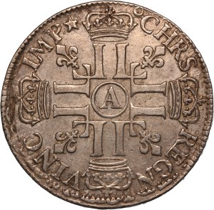 France 1/2 Ecu 1690 A Silver