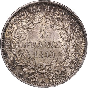 France 5 Francs 1849 A Silver