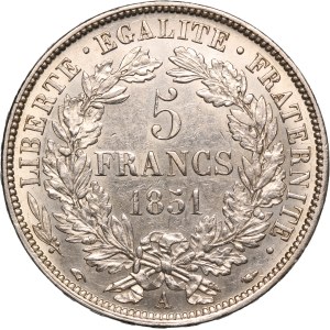France 5 Francs 1851 A Silver