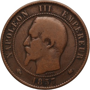 France 10 Centimes 1857 K Key Date