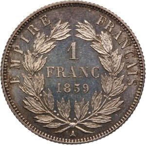 France 1 Franc 1859 A Silver