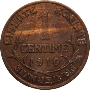France 1 Centime 1910 Key Date