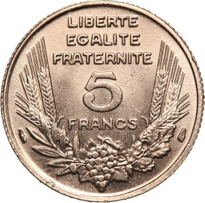 France 5 Francs 1933