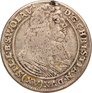 German States Silesia 15 Kreuzers 1662 Silver