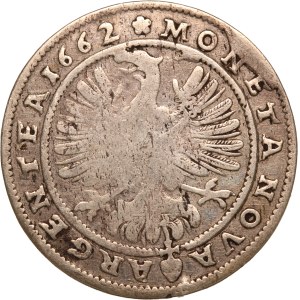 German States Silesia 15 Kreuzers 1662 Silver