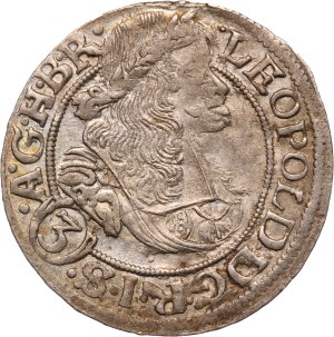 German States Silesia 3 Kreuzer 1669 SHS Silver