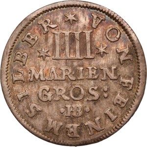 German States 4 Mariengroschen 1692 Brunswick-Luneburg-Calenberg Silver