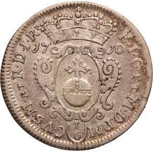 German States 1/6 Thaler 1710 Julich-Berg Silver