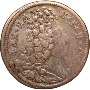 German States 15 Kreuzer 1718 1/4 Gulden Bavaria Silver