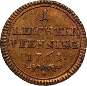 German States 1 Pfennig 1761 Bishopric of Bamberg