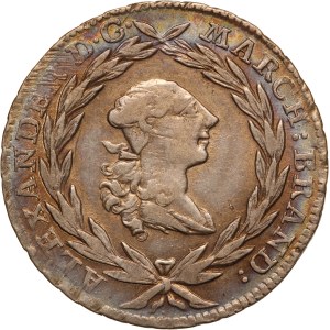 German States 20 Kreuzer 1763 Brandenburg-Ansbach Silver