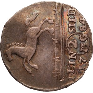 German States 2 Mariengroschen 1784 Brunswick-Wolfenbuttel Silver