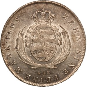 German States Saxony 1 Thaler 1808 SGH Silver