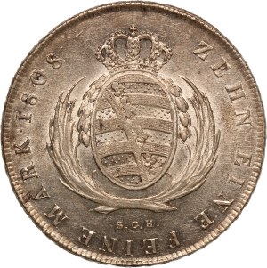 German States Saxony 1 Thaler 1808 SGH Silver