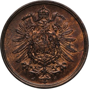 Germany, Empire 2 Pfennig 1875 J