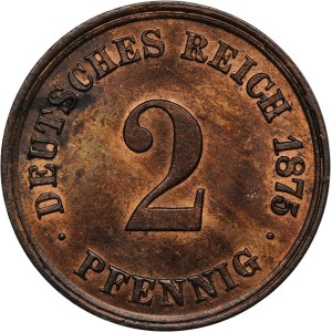 Germany, Empire 2 Pfennig 1875 J