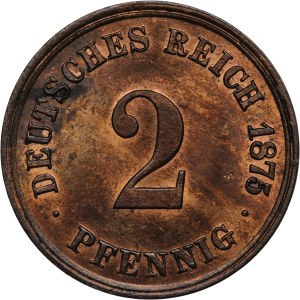 Germany, Empire 2 Pfennig 1875 J