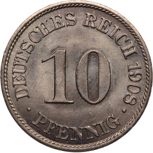 Germany, Empire 10 Pfennig 1908 A