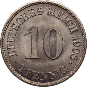 Germany, Empire 10 Pfennig 1908 A
