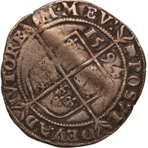 Great Britain 6 Pence 1594 Silver